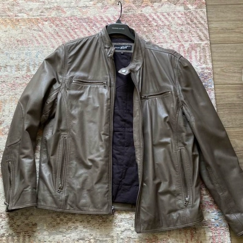 Black Rivet Leather Jacket, Men’s size XL